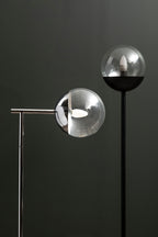 Black Finish Metal Floor Lamp