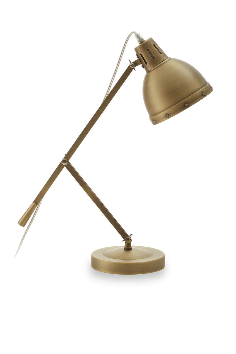 Adjustable Desk Lamp in Brass Finish
