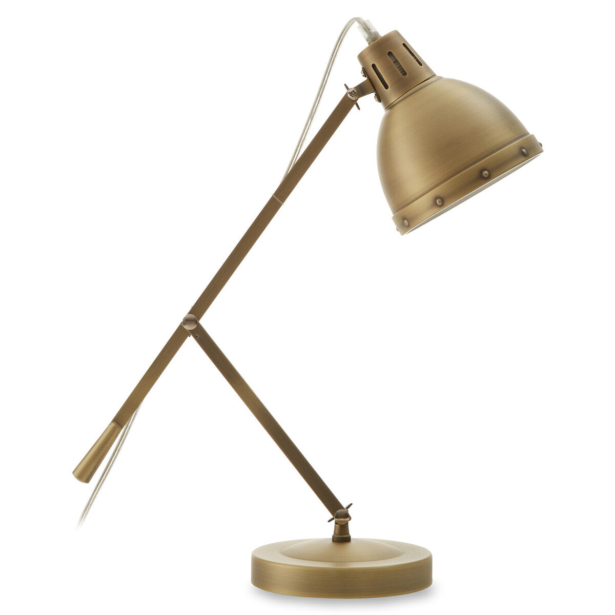 Adjustable Desk Lamp in Brass Finish