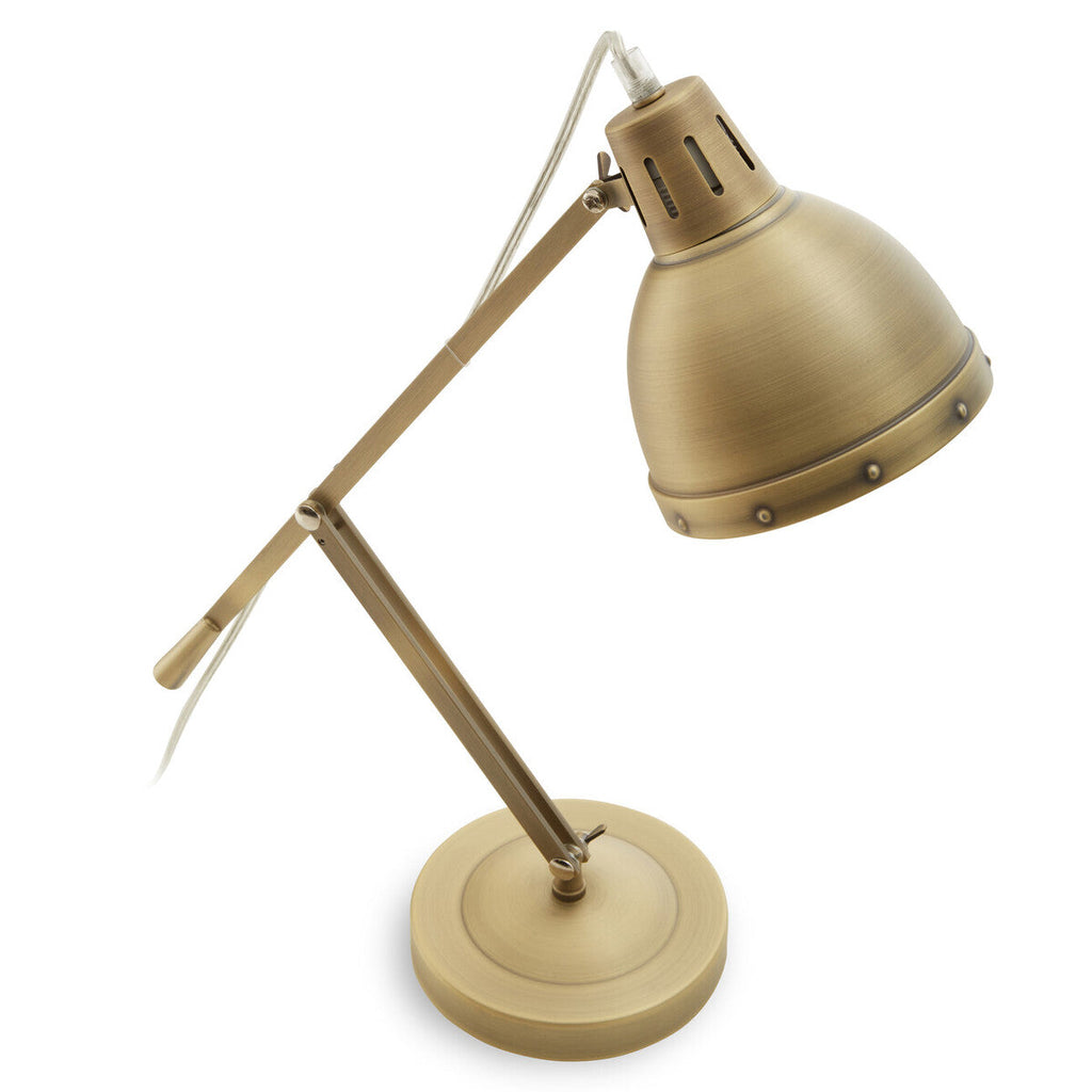 Adjustable Desk Lamp in Brass Finish