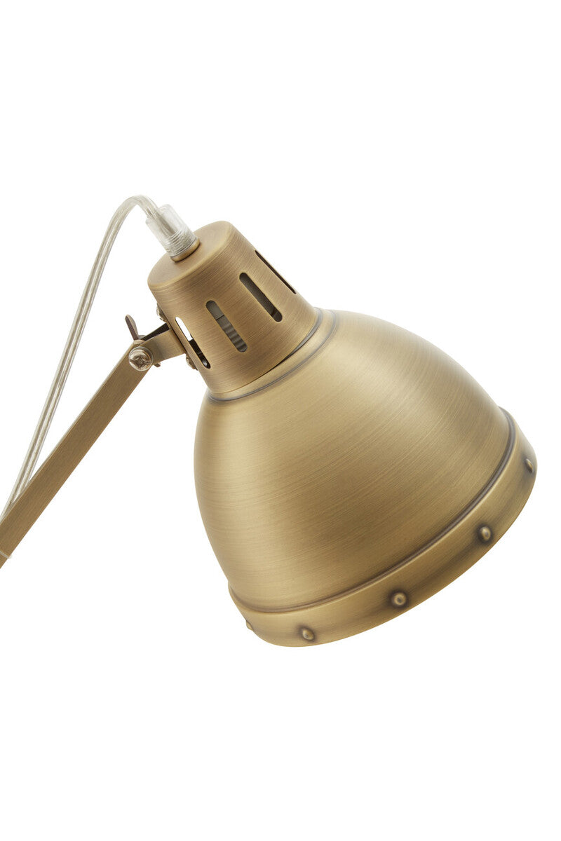 Adjustable Desk Lamp in Brass Finish