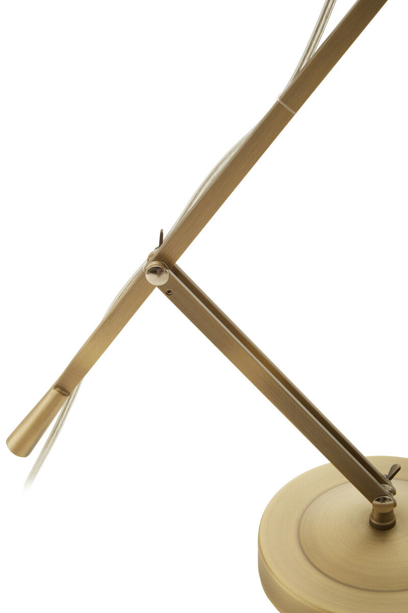 Adjustable Desk Lamp in Brass Finish