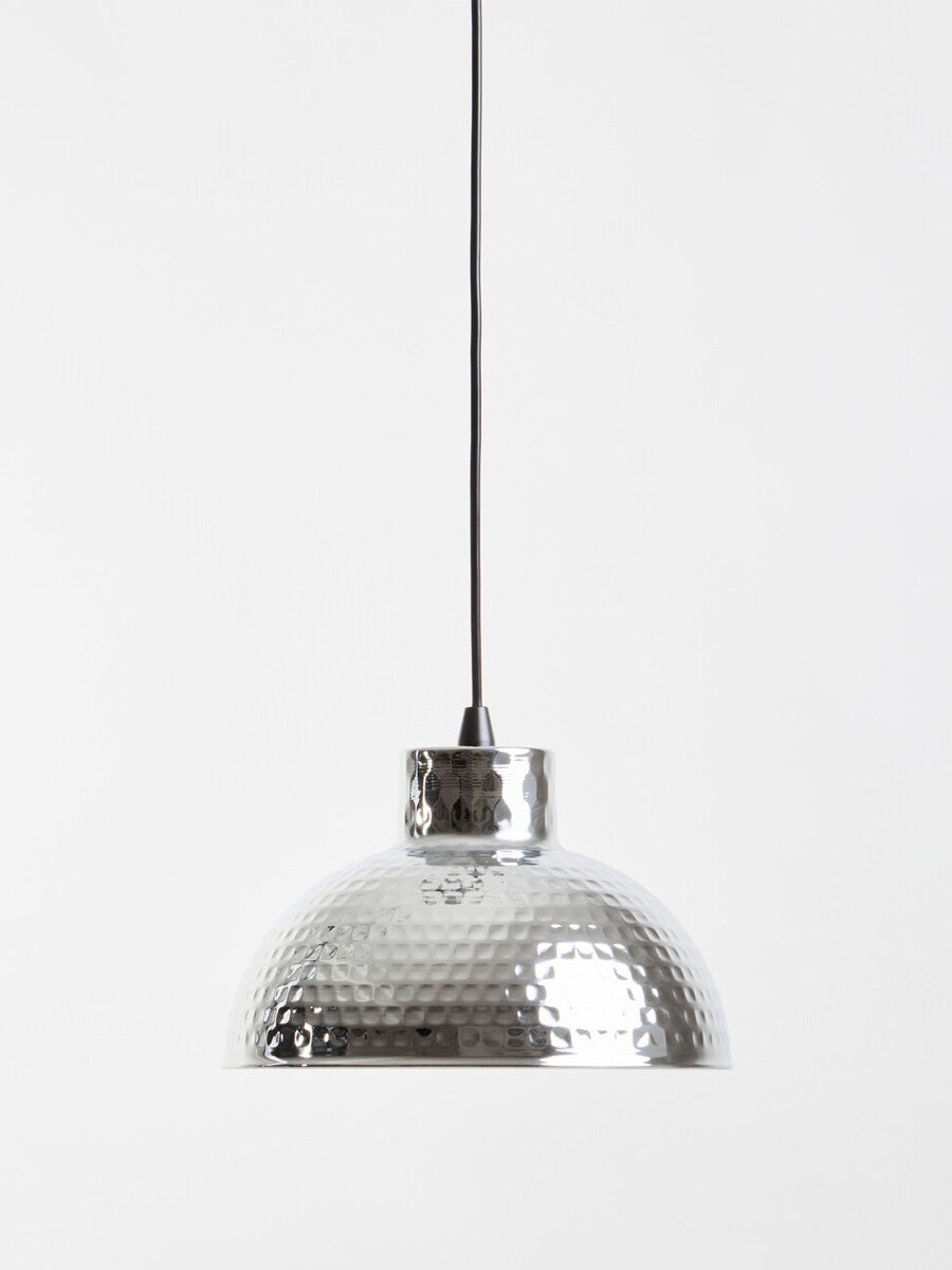 Chrome Finish Iron Pendant Light