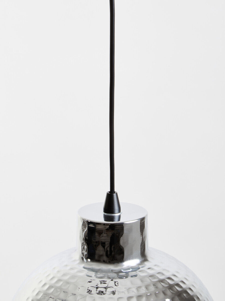 Chrome Finish Iron Pendant Light
