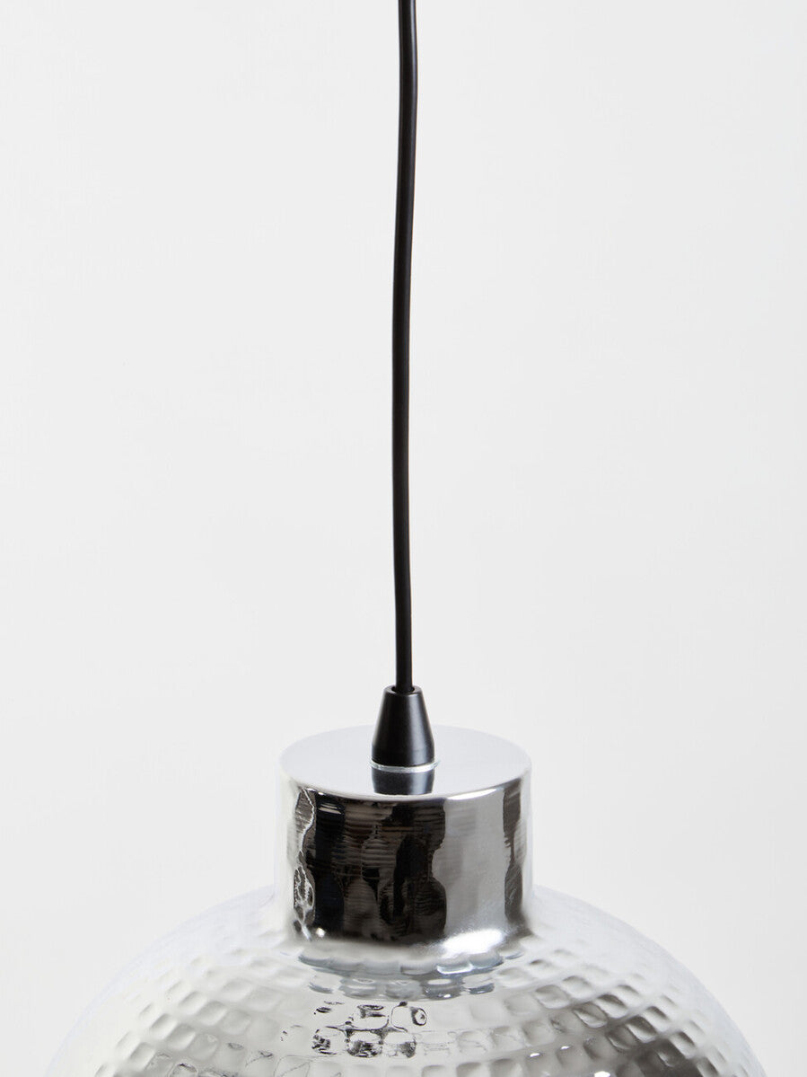 Chrome Finish Iron Pendant Light