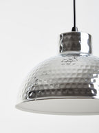 Chrome Finish Iron Pendant Light