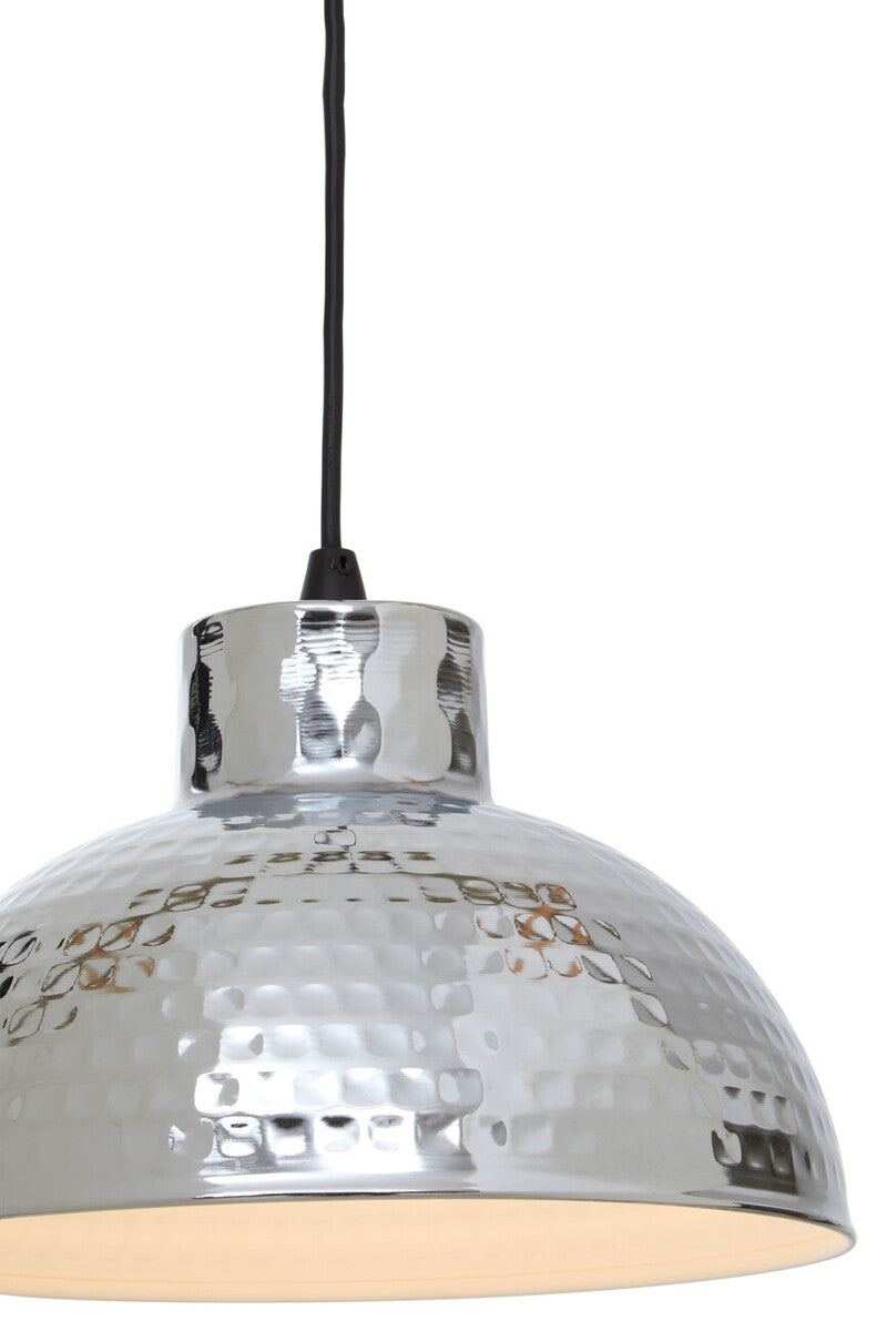 Chrome Finish Iron Pendant Light