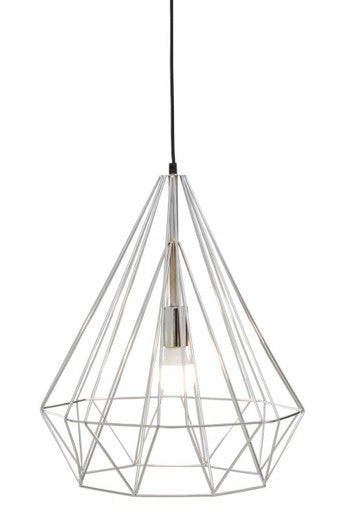 Chrome Conical Pendant Light
