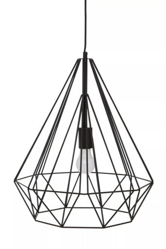 Black Conical Pendant Light