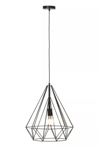 Black Conical Pendant Light