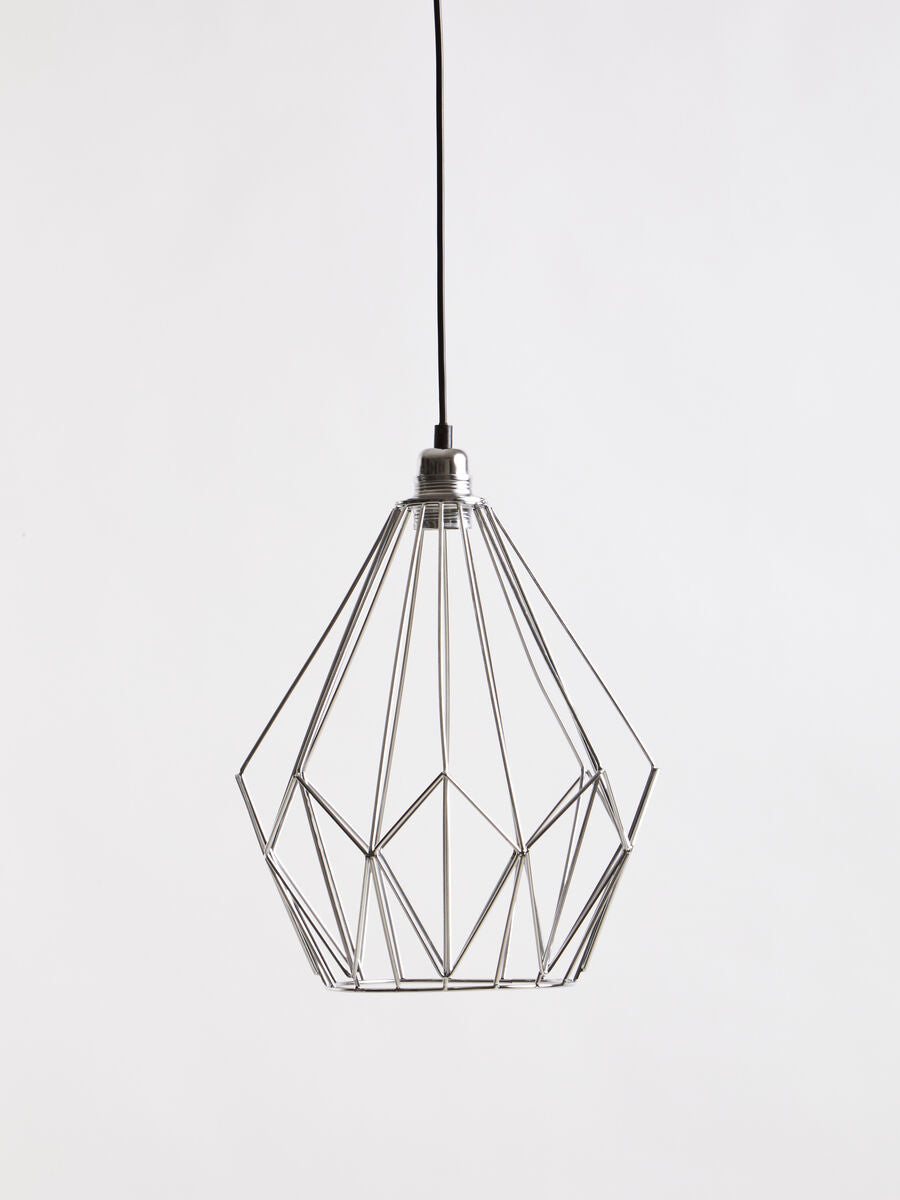 Chrome Gold Frame Pendant Light