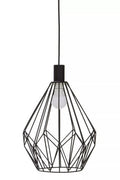 Black Finish Frame Pendant Light