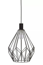 Black Finish Frame Pendant Light