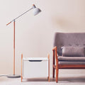 Matte Grey Floor Lamp