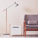 Matte Grey Floor Lamp