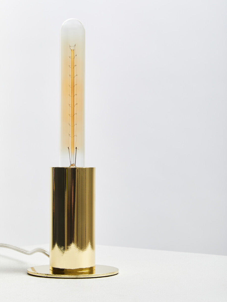 Shiny Brass Finish Table Lamp