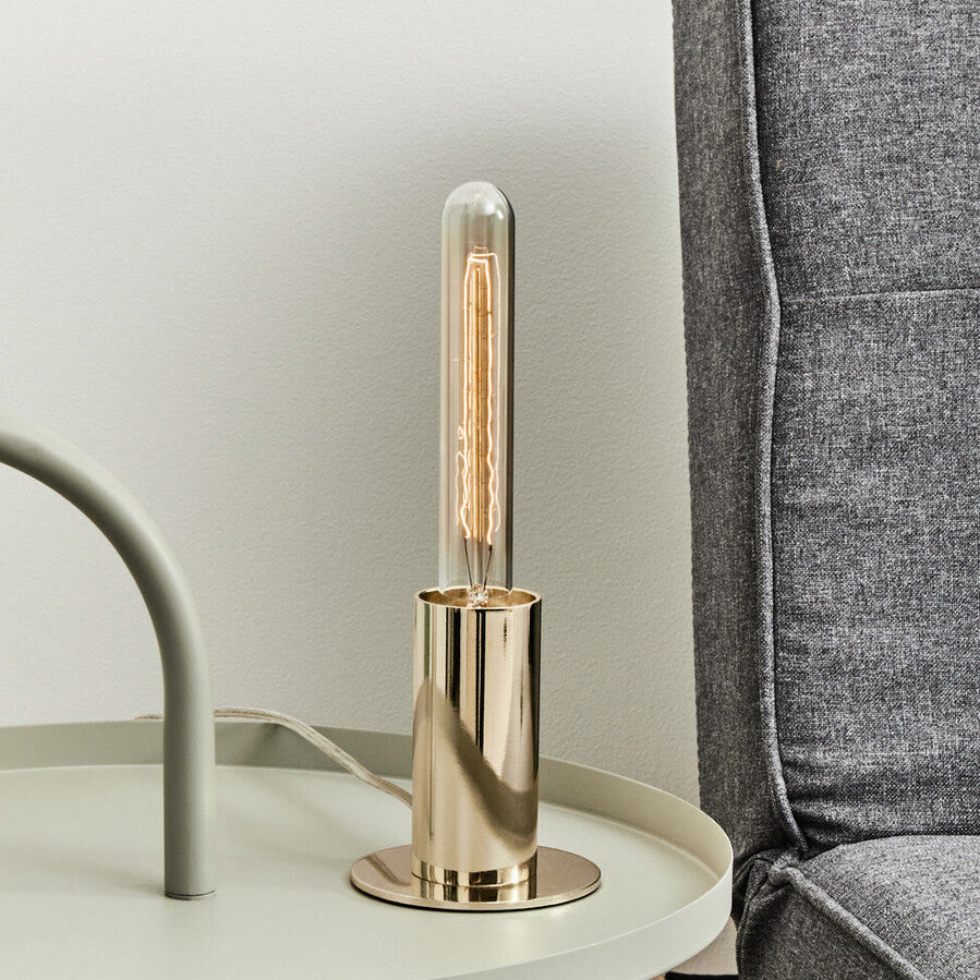 Shiny Brass Finish Table Lamp
