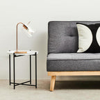 Shiny Copper Curved Table Lamp