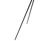 Two Spotlight Matte Black Tripod Floor Lamp