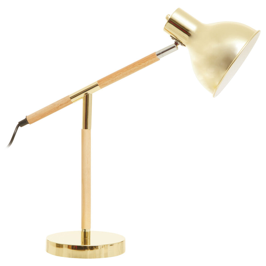 Adjustable Desk Lamp in Shiny Brass Finish