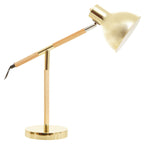 Adjustable Desk Lamp in Shiny Brass Finish
