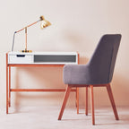 Adjustable Desk Lamp in Shiny Brass Finish