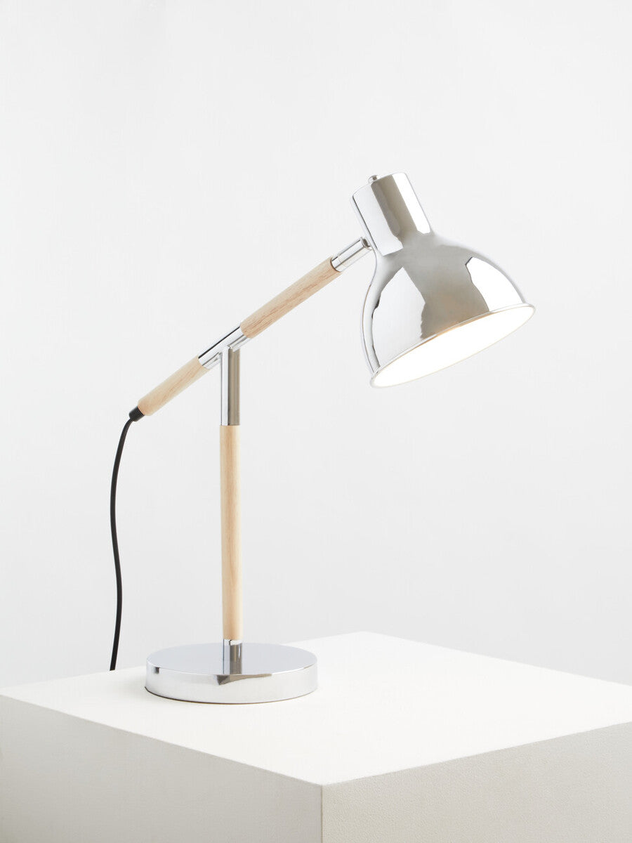 Adjustable Desk Lamp in Chrome Finish