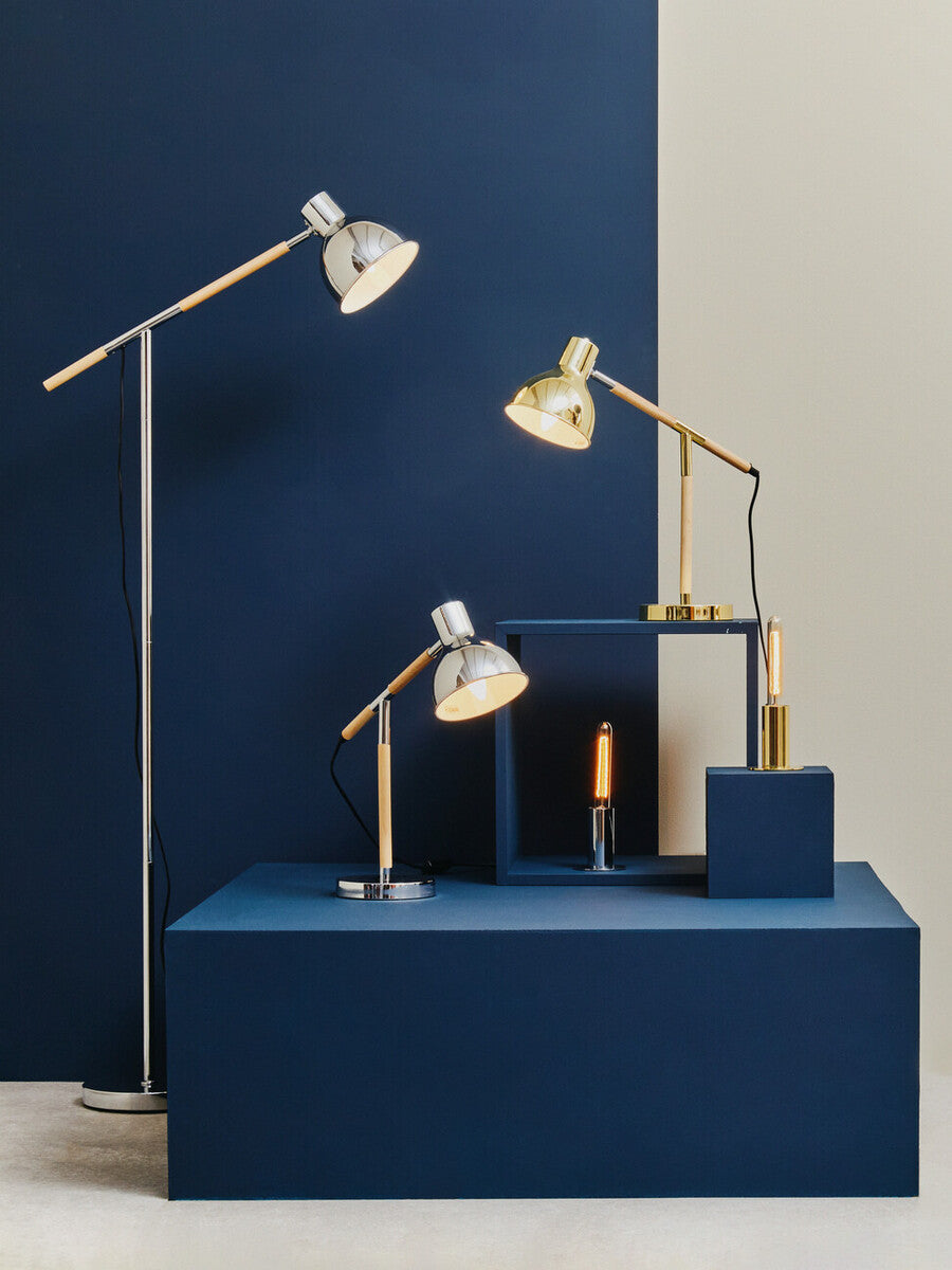 Adjustable Desk Lamp in Chrome Finish