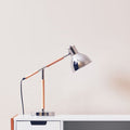 Adjustable Desk Lamp in Chrome Finish