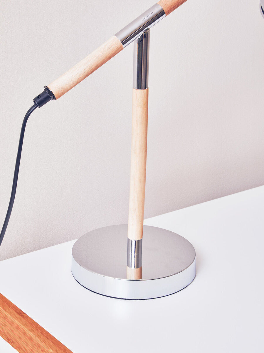 Adjustable Desk Lamp in Chrome Finish