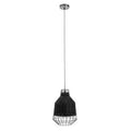 Black Rattan Pendant Light
