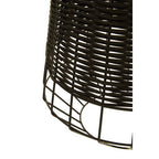 Black Rattan Pendant Light