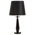 Black Crystal Glass Table Lamp