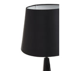 Black Crystal Glass Table Lamp
