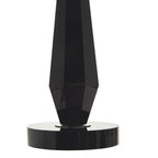 Black Crystal Glass Table Lamp