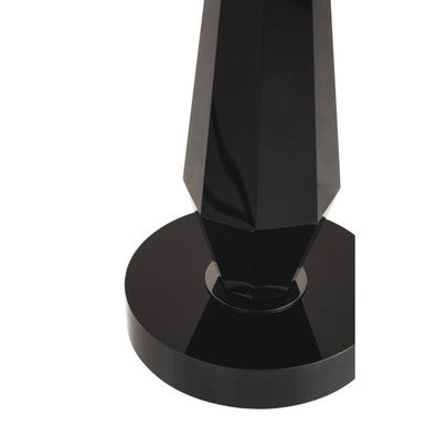Black Crystal Glass Table Lamp