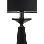 Black Crystal Glass Table Lamp