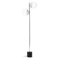 Silver Finish Metal Floor Lamp
