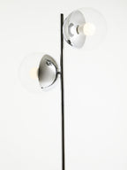 Silver Finish Metal Floor Lamp
