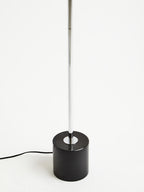 Silver Finish Metal Floor Lamp