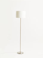 Cream Waffle Effect Shade Floor Lamp