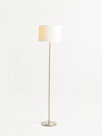 Cream Waffle Effect Shade Floor Lamp