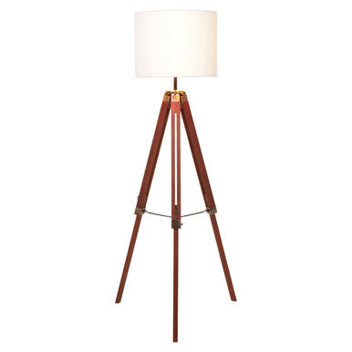 Tripod Floor Lamp with Brown Base
