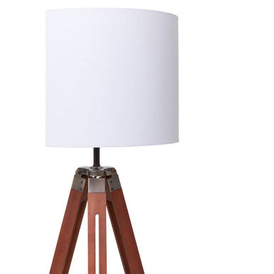 Tripod Floor Lamp with Brown Base