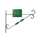 12" Black Garden Hanging Baskets Wall Mounting Indoor Outdoor Brackets