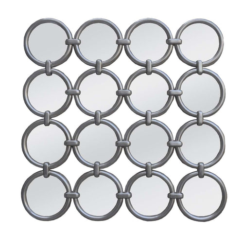 118 x 118cm Silver Frame Mirror