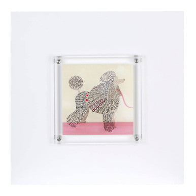 Framed Poodle Wall Art