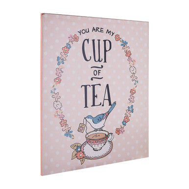Cup of Tea Wall Plaque