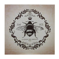Bee French Lettering Wall Plaque