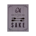 Oh for Fork Sake Wall Plaque